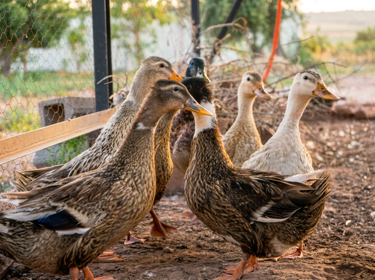 Peacocks roaming the estate
