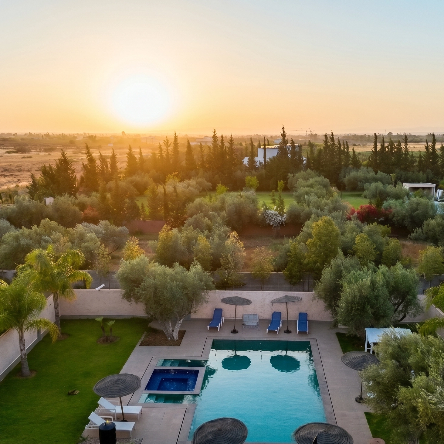 Villa Nathalie Estate Aerial
